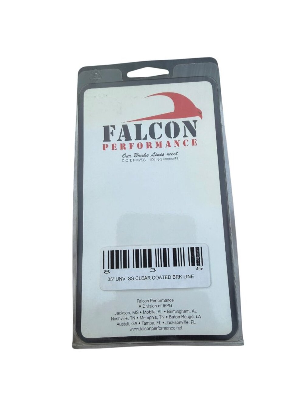 35" Universal Stainless Steel Clear Coated Brake Line By Falcon Performance 835